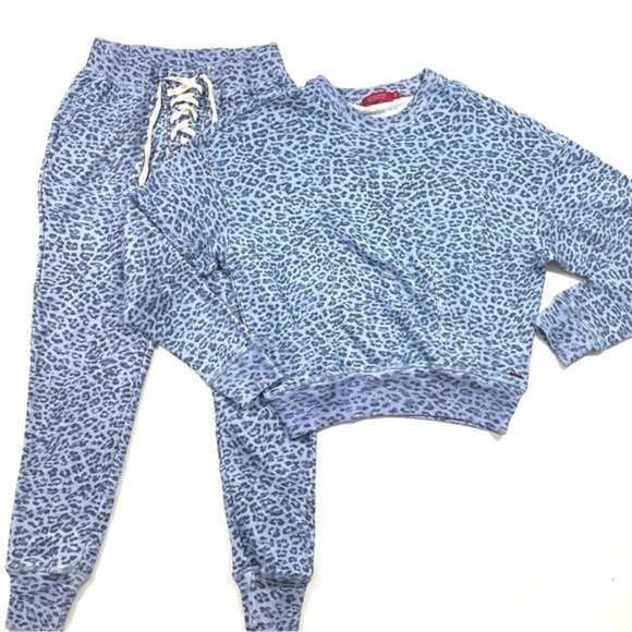 n:PHILANTHROPY Pants - N Philanthropy Mila Leopard Outfit Sweat Jogger Sweatshirt